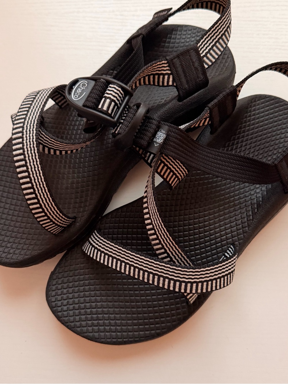 Chaco Cloud Sandals Black Z Strap Womens Size 6 Hiking